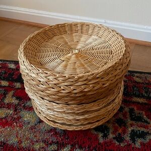 Stack of basket plates